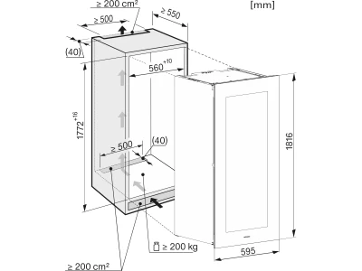 Miele KWT 6722 iGS-1 obsw  EU1 Bortemperáló