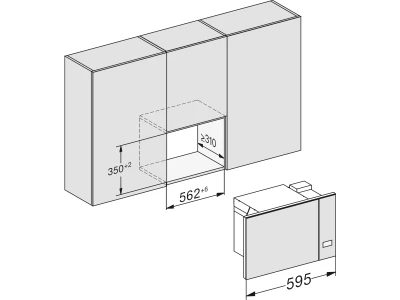 Miele M 2234 SC Beépíthető mikrohullámú sütő