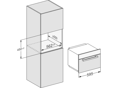 Miele M 7244 TC edst Beépíthető mikrohullámú sütő