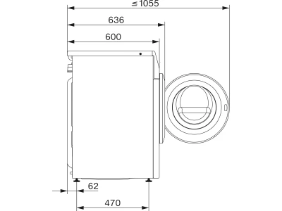 Miele WEI 895 WCS PWash&TDos&Steam Elöltöltős mosógép