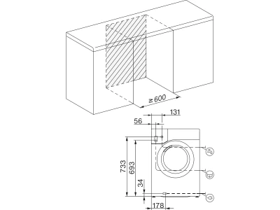 Miele WTR870WPM EU1 LW PWash&TDos 8/5 kg Mosó-szárítógép