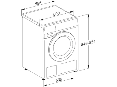 Miele WTR870WPM EU1 LW PWash&TDos 8/5 kg Mosó-szárítógép