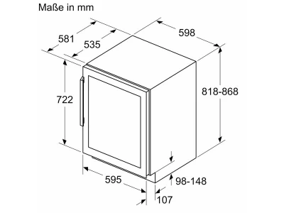 NEFF KU9213HG0 aláépíthető borhűtő