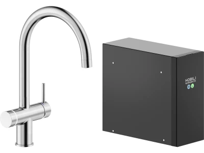 NOBILI SORGENTE FRIZZA csaptelep, inox, hűtő és szódakészítő rendszerrel