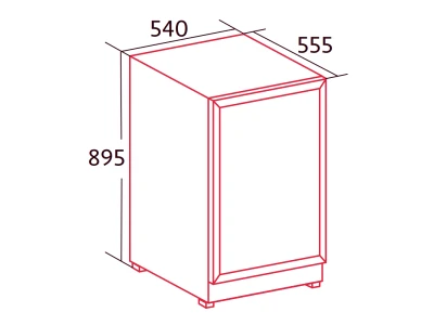 NODOR - Beépíthető borhűtő NorCare VF-53 BK