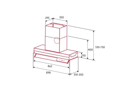 NODOR - Páraelszívó NorBreeze BISE 900 SS inox