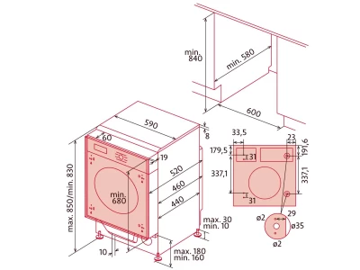 NODOR NorCare WD-1480 I/A mosó-szárítógép