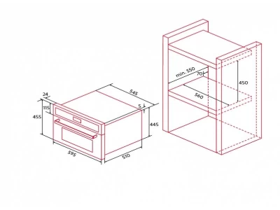 Nodor - Beépíthető sütő NorChef SO-4800 CU