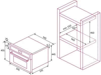 Nodor - Beépíthető sütő NorChef SO-4800 DB