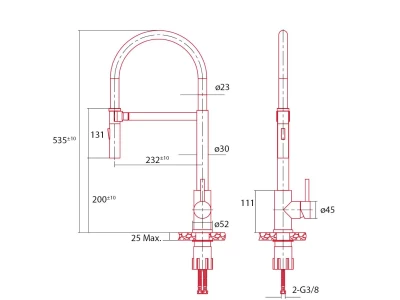 Nodor - Csaptelep NorFlow BLACKBIRD WH