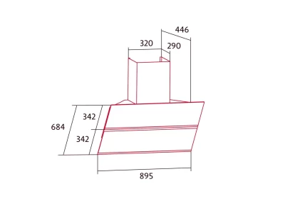 Nodor - Páraelszívó NorBreeze MISTRAL 90 DB HOB2HOOD 