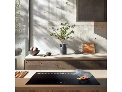 SIRIUS - Beépíthető indukciós főzőlap beépített elszívóval S-DDH9  90 cm