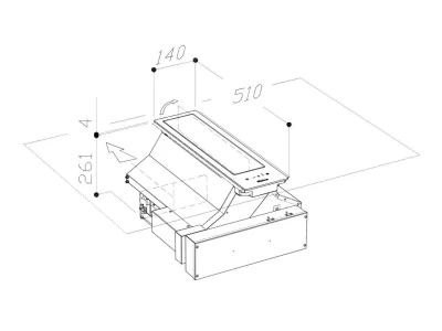 SIRIUS - Páraelszívó S-DD20 MIDDLE BRUSHLESS TC fekete