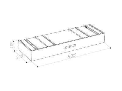 SIRIUS - Páraelszívó SL-932 THEATRE 90 cm fekete