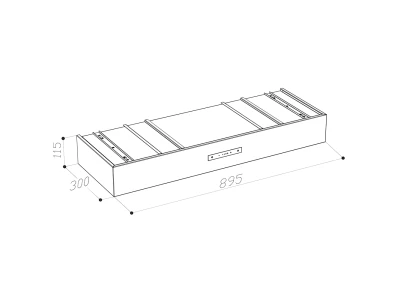 SIRIUS - Páraelszívó SL-932 THEATRE 90 cm inox