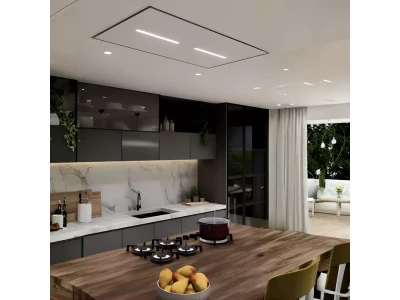 SIRIUS - Páraelszívó SLT-971 LESS EM 120 cm H 160 TW Fehér üveg motor nélkül