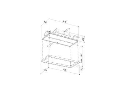 SIRIUS - Páraelszívó SLT-978 KITE EM TW WI-FI fekete motor nélkül