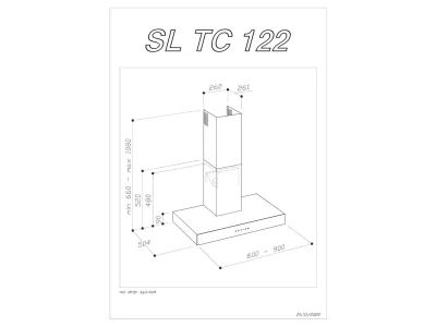 SIRIUS - Páraelszívó SLTC-122 TW 60 cm 