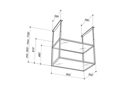 SIRIUS - Páraelszívó üvegpolc MO-409 Symphonyhoz