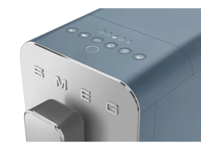 SMEG AUTOMATA KÁVÉFŐZŐ, Collezione design, tejhabosító funkció, cappuccino/latte macchiato funkció, matt viharkék