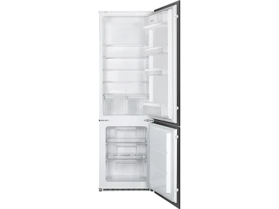 SMEG BEÉPÍTHETŐ HŰTŐ ÉS FAGYASZTÓ, 54x177,9 cm, fordítható ajtó, fehér