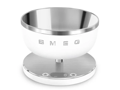 SMEG DIGITÁLIS KONYHAI MÉRLEG, Collezione design, matt fehér