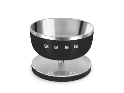 SMEG DIGITÁLIS KONYHAI MÉRLEG, Collezione design, matt fekete
