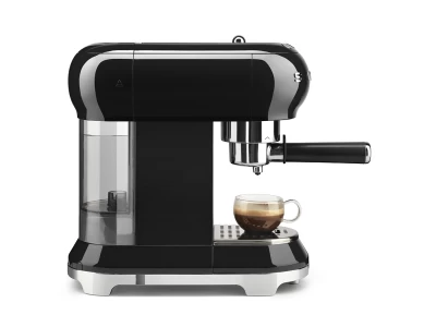 SMEG ESPRESSO KÁVÉFŐZŐ, retro, fekete