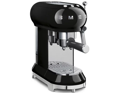 SMEG ESPRESSO KÁVÉFŐZŐ, retro, fekete
