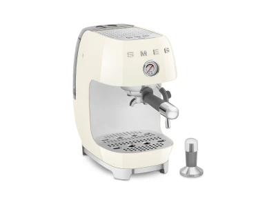 SMEG ESPRESSO KÁVÉFŐZŐ COLD BREW FUNKCIÓVAL, retro, bézs