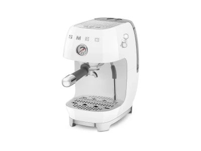 SMEG ESPRESSO KÁVÉFŐZŐ COLD BREW FUNKCIÓVAL, retro, fehér