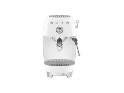 SMEG ESPRESSO KÁVÉFŐZŐ COLD BREW FUNKCIÓVAL, retro, fehér