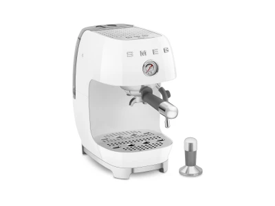 SMEG ESPRESSO KÁVÉFŐZŐ COLD BREW FUNKCIÓVAL, retro, fehér