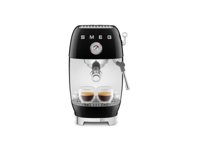 SMEG ESPRESSO KÁVÉFŐZŐ COLD BREW FUNKCIÓVAL, retro, fekete
