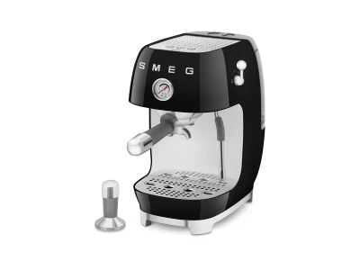 SMEG ESPRESSO KÁVÉFŐZŐ COLD BREW FUNKCIÓVAL, retro, fekete