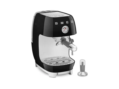 SMEG ESPRESSO KÁVÉFŐZŐ COLD BREW FUNKCIÓVAL, retro, fekete