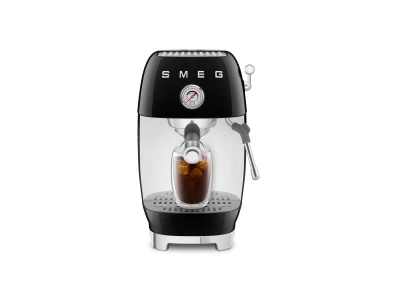 SMEG ESPRESSO KÁVÉFŐZŐ COLD BREW FUNKCIÓVAL, retro, fekete