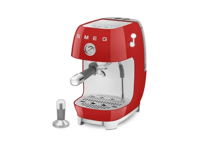 SMEG ESPRESSO KÁVÉFŐZŐ COLD BREW FUNKCIÓVAL, retro, piros