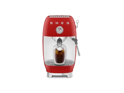 SMEG ESPRESSO KÁVÉFŐZŐ COLD BREW FUNKCIÓVAL, retro, piros