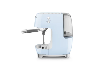 SMEG ESPRESSO KÁVÉFŐZŐ COLD BREW FUNKCIÓVAL, retro, világoskék