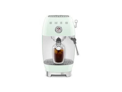 SMEG ESPRESSO KÁVÉFŐZŐ COLD BREW FUNKCIÓVAL, retro, világoszöld