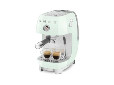 SMEG ESPRESSO KÁVÉFŐZŐ COLD BREW FUNKCIÓVAL, retro, világoszöld