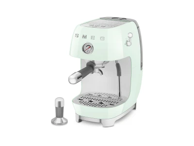 SMEG ESPRESSO KÁVÉFŐZŐ COLD BREW FUNKCIÓVAL, retro, világoszöld