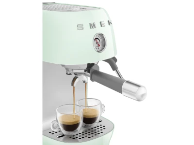 SMEG ESPRESSO KÁVÉFŐZŐ COLD BREW FUNKCIÓVAL, retro, világoszöld