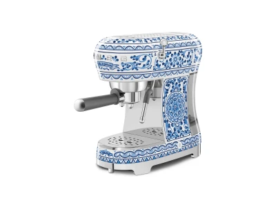 SMEG ESPRESSO KÁVÉFŐZŐ, retro, D&G Blu Mediterraneo kollekció