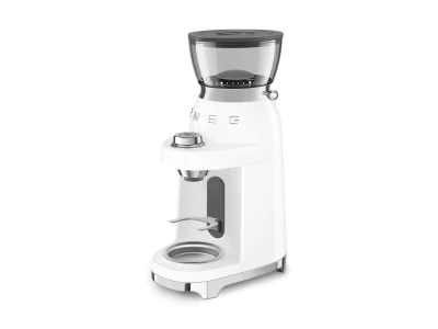SMEG FÉLPROFESSZIONÁLIS  KÁVÉDARÁLÓ, retro, fehér