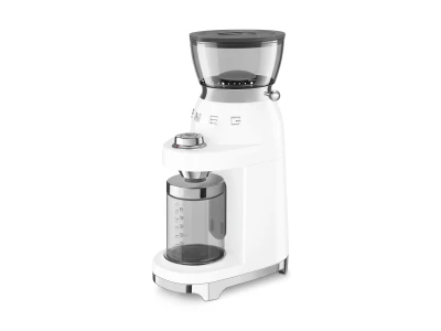SMEG FÉLPROFESSZIONÁLIS  KÁVÉDARÁLÓ, retro, fehér