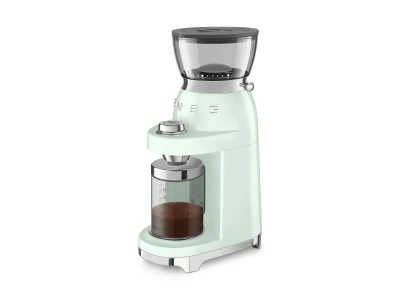 SMEG FÉLPROFESSZIONÁLIS  KÁVÉDARÁLÓ, retro, világoszöld