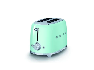 SMEG KENYÉRPIRÍTÓ, retro, 2 szeletes, világoszöld