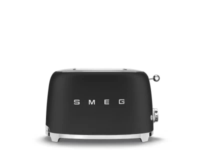SMEG KENYÉRPIRÍTÓ, retro, 2 szeletes, matt fekete